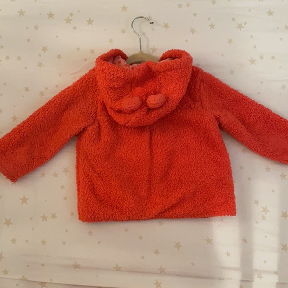 TINY LITTLE WONDERS fuzzy hooded jacket coat - Picture 6 of 7